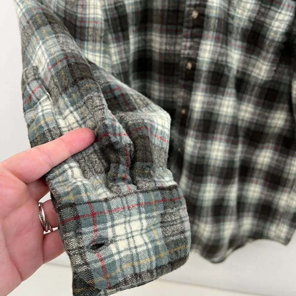 60’s Pendleton Pure Virgin 100% Wool Plaid Shirt Button Heritage Collection - Picture 4 of 8